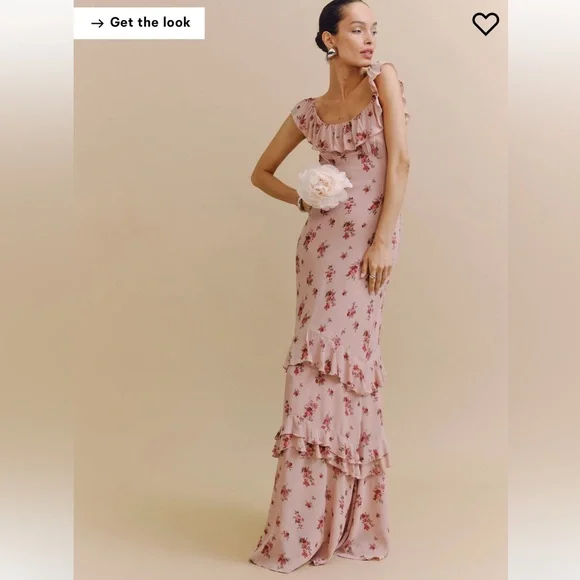 Reformation Floral Maxi Dress in Pink - Picture 1 of 5